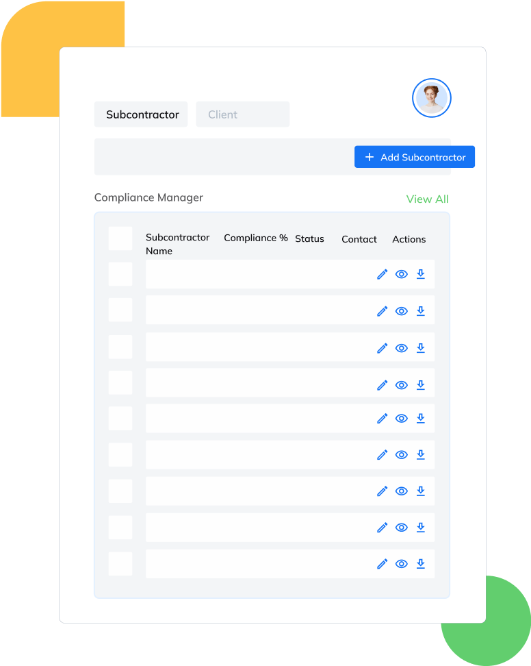 Subcontractor Compliance Monitoring
